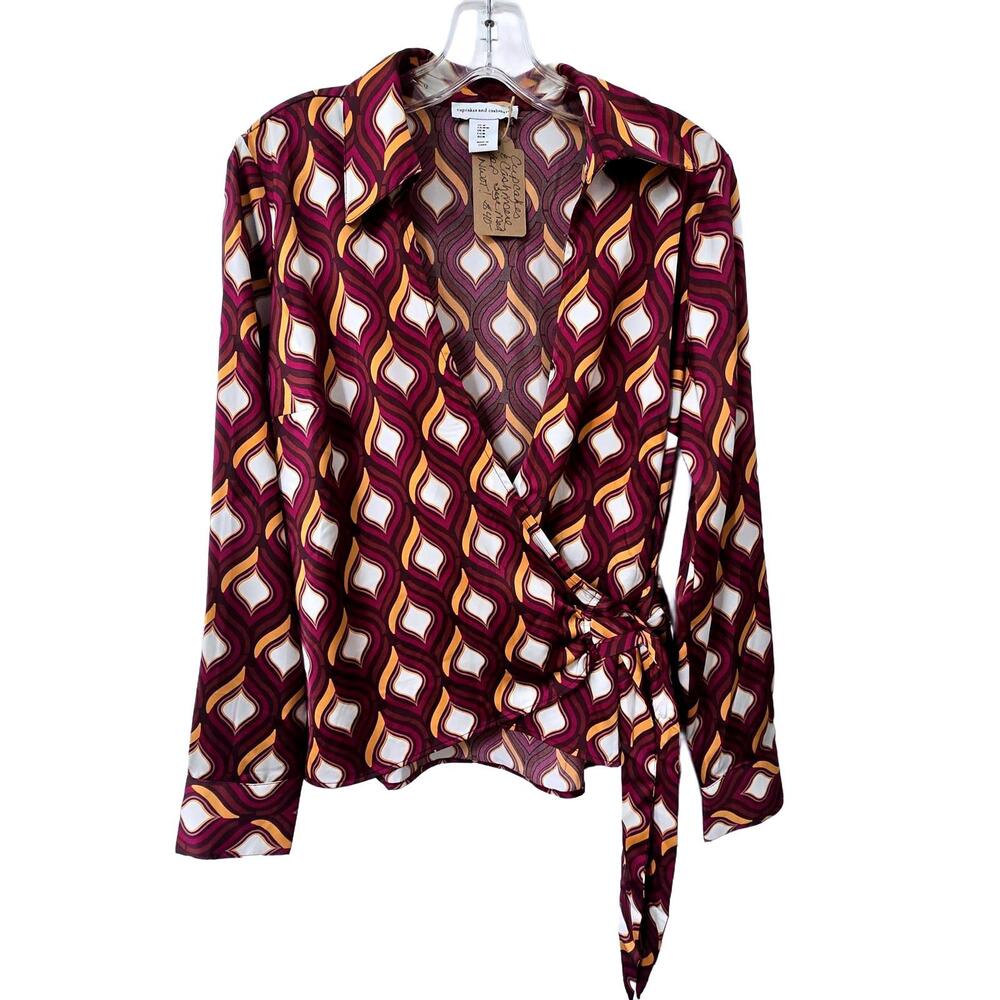 Vintage-Style Wrap Shirt by Cupcakes and Cashmere